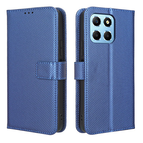 Handytasche Stand Schutzhülle Flip Leder Hülle BY1 für Huawei Honor X6 5G Blau