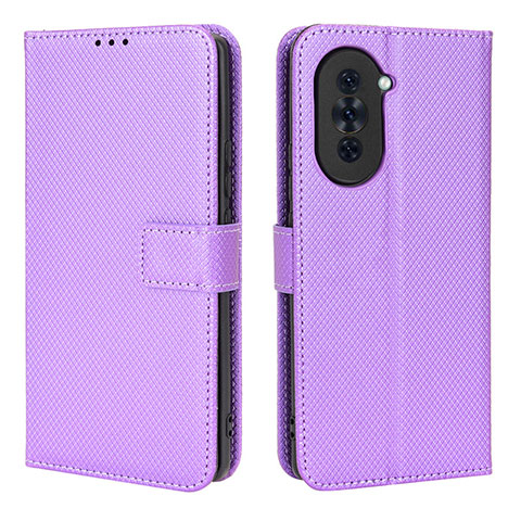 Handytasche Stand Schutzhülle Flip Leder Hülle BY1 für Huawei Nova 10 Violett