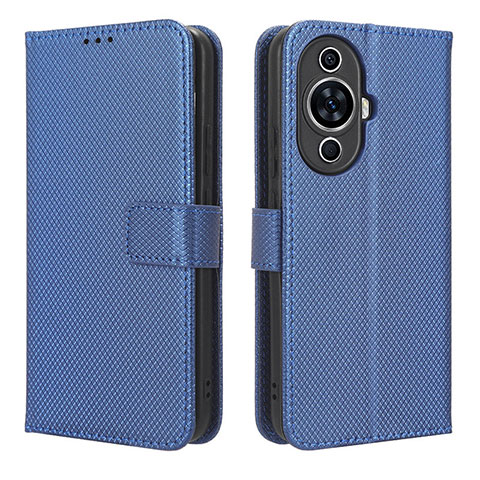 Handytasche Stand Schutzhülle Flip Leder Hülle BY1 für Huawei Nova 11 Pro Blau