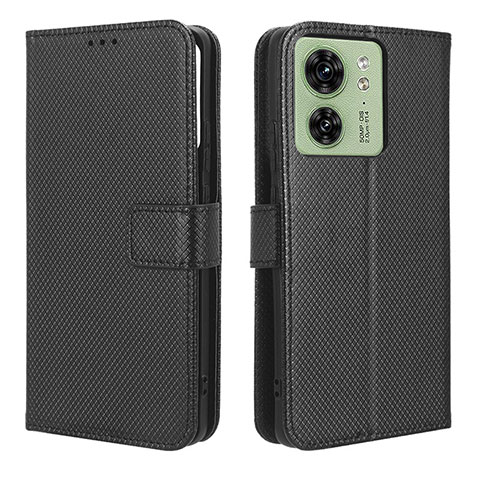 Handytasche Stand Schutzhülle Flip Leder Hülle BY1 für Motorola Moto Edge (2023) 5G Schwarz