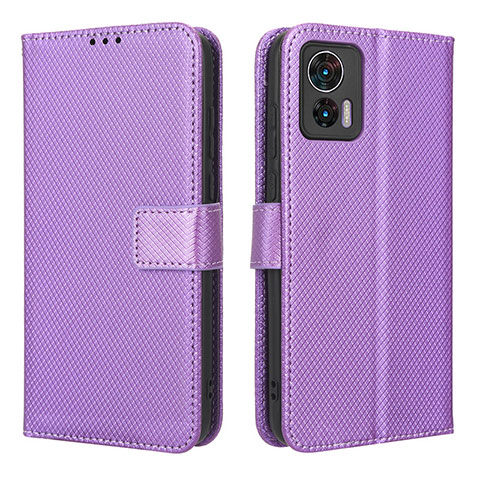 Handytasche Stand Schutzhülle Flip Leder Hülle BY1 für Motorola Moto Edge 30 Lite 5G Violett