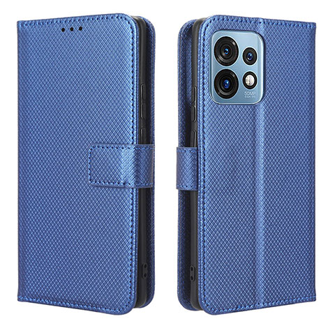 Handytasche Stand Schutzhülle Flip Leder Hülle BY1 für Motorola Moto Edge Plus (2023) 5G Blau