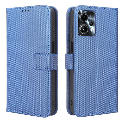 Handytasche Stand Schutzhülle Flip Leder Hülle BY1 für Motorola Moto G13 Blau