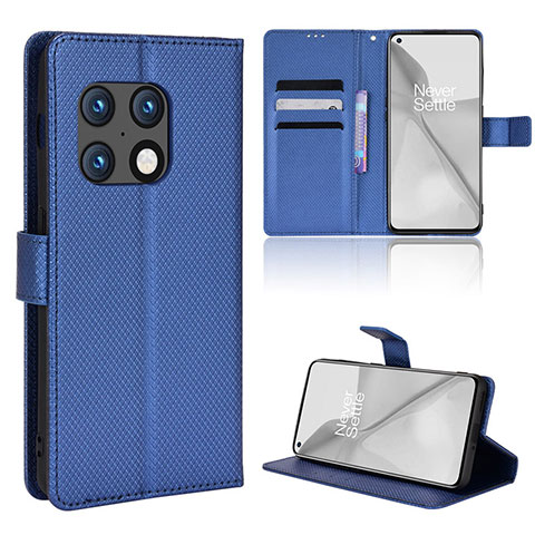 Handytasche Stand Schutzhülle Flip Leder Hülle BY1 für OnePlus 10 Pro 5G Blau