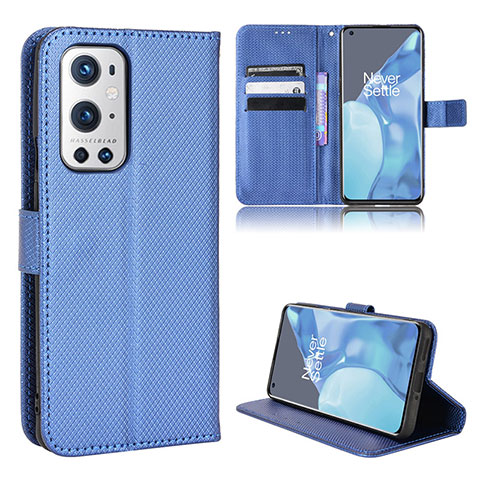 Handytasche Stand Schutzhülle Flip Leder Hülle BY1 für OnePlus 9 Pro 5G Blau