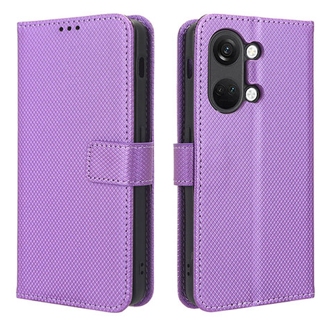 Handytasche Stand Schutzhülle Flip Leder Hülle BY1 für OnePlus Nord 3 5G Violett