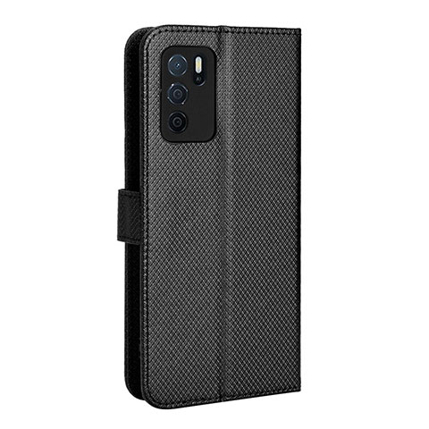 Handytasche Stand Schutzhülle Flip Leder Hülle BY1 für Oppo A16s Schwarz