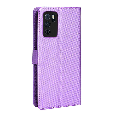 Handytasche Stand Schutzhülle Flip Leder Hülle BY1 für Oppo A16s Violett