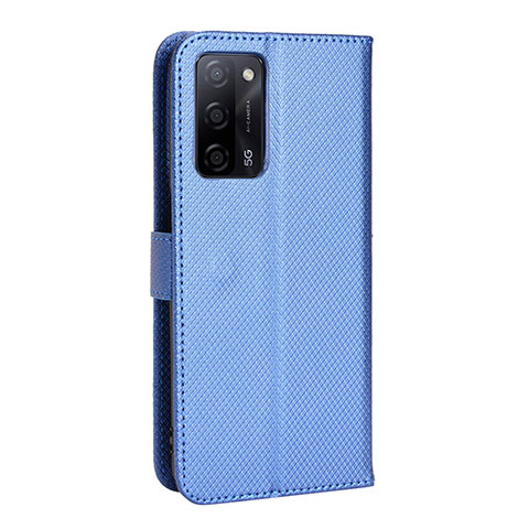 Handytasche Stand Schutzhülle Flip Leder Hülle BY1 für Oppo A53s 5G Blau