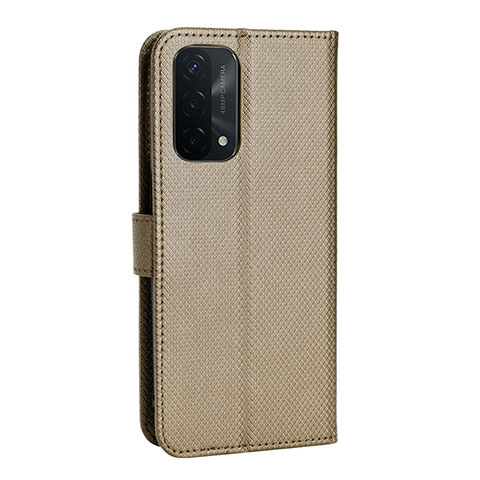 Handytasche Stand Schutzhülle Flip Leder Hülle BY1 für Oppo A74 5G Braun