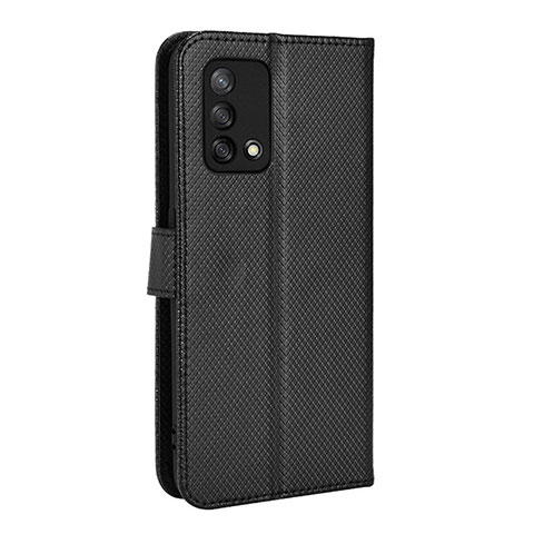 Handytasche Stand Schutzhülle Flip Leder Hülle BY1 für Oppo A95 4G Schwarz