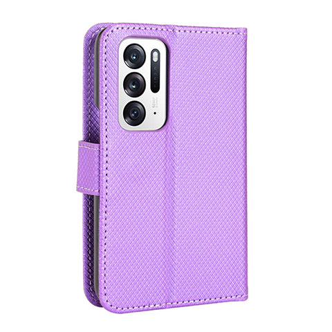 Handytasche Stand Schutzhülle Flip Leder Hülle BY1 für Oppo Find N 5G Violett