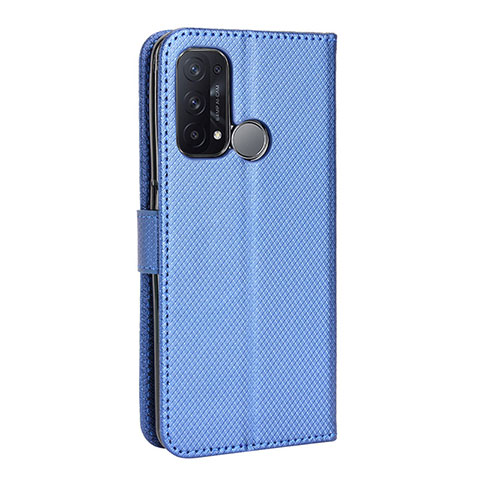 Handytasche Stand Schutzhülle Flip Leder Hülle BY1 für Oppo Reno5 A Blau