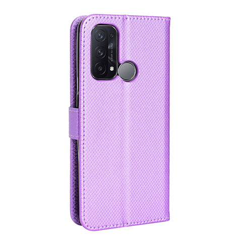 Handytasche Stand Schutzhülle Flip Leder Hülle BY1 für Oppo Reno5 A Violett