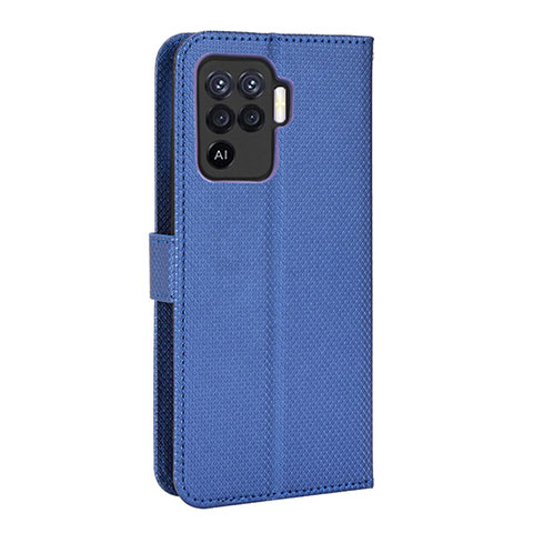 Handytasche Stand Schutzhülle Flip Leder Hülle BY1 für Oppo Reno5 Lite Blau