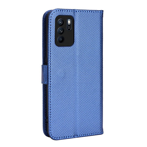 Handytasche Stand Schutzhülle Flip Leder Hülle BY1 für Oppo Reno6 Z 5G Blau