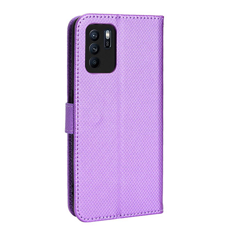 Handytasche Stand Schutzhülle Flip Leder Hülle BY1 für Oppo Reno6 Z 5G Violett