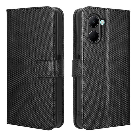 Handytasche Stand Schutzhülle Flip Leder Hülle BY1 für Realme C33 (2023) Schwarz