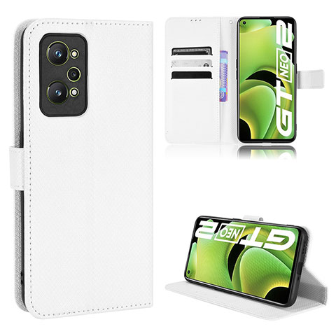 Handytasche Stand Schutzhülle Flip Leder Hülle BY1 für Realme GT Neo 3T 5G Weiß