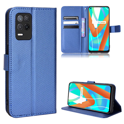 Handytasche Stand Schutzhülle Flip Leder Hülle BY1 für Realme V13 5G Blau