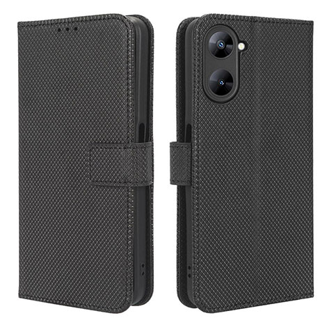 Handytasche Stand Schutzhülle Flip Leder Hülle BY1 für Realme V20 5G Schwarz