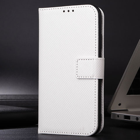 Handytasche Stand Schutzhülle Flip Leder Hülle BY1 für Samsung Galaxy A02s Weiß