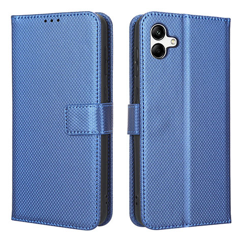 Handytasche Stand Schutzhülle Flip Leder Hülle BY1 für Samsung Galaxy A04E Blau