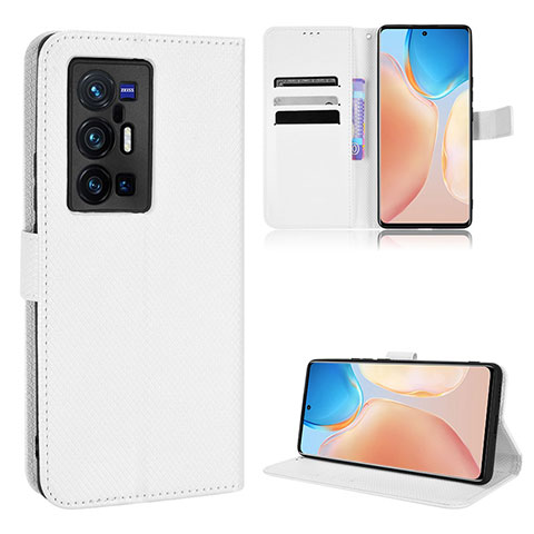 Handytasche Stand Schutzhülle Flip Leder Hülle BY1 für Vivo X70 Pro+ Plus 5G Weiß