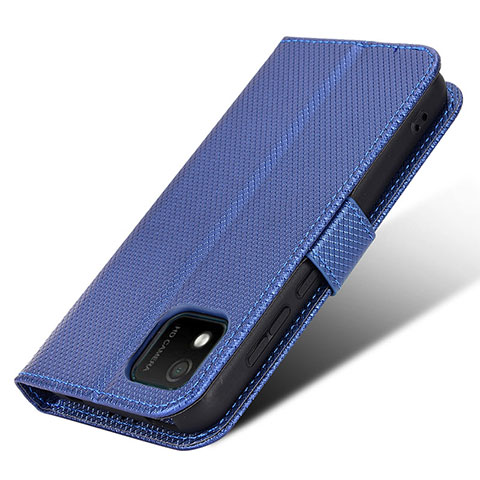 Handytasche Stand Schutzhülle Flip Leder Hülle BY1 für Wiko Y52 Blau