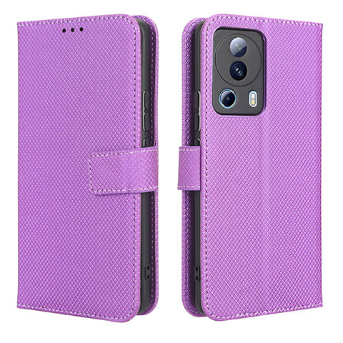 Handytasche Stand Schutzhülle Flip Leder Hülle BY1 für Xiaomi Mi 13 Lite 5G Violett