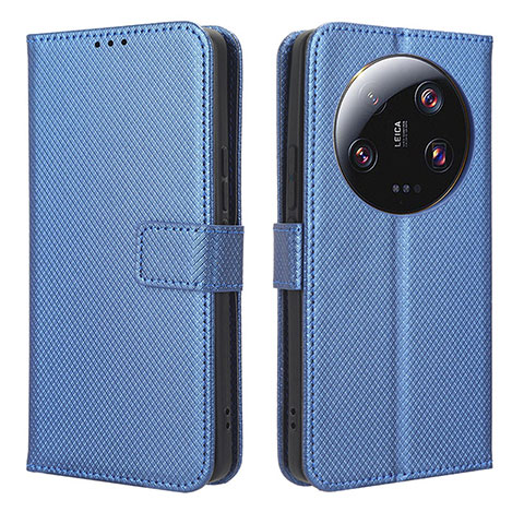 Handytasche Stand Schutzhülle Flip Leder Hülle BY1 für Xiaomi Mi 13 Ultra 5G Blau