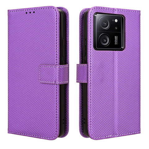 Handytasche Stand Schutzhülle Flip Leder Hülle BY1 für Xiaomi Mi 13T 5G Violett