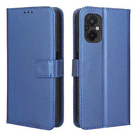 Handytasche Stand Schutzhülle Flip Leder Hülle BY1 für Xiaomi Poco M5 4G Blau