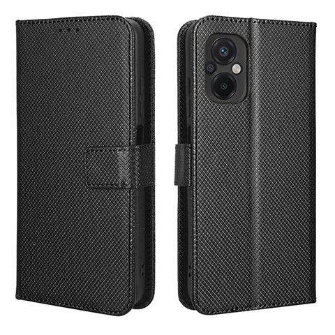 Handytasche Stand Schutzhülle Flip Leder Hülle BY1 für Xiaomi Poco M5 4G Schwarz