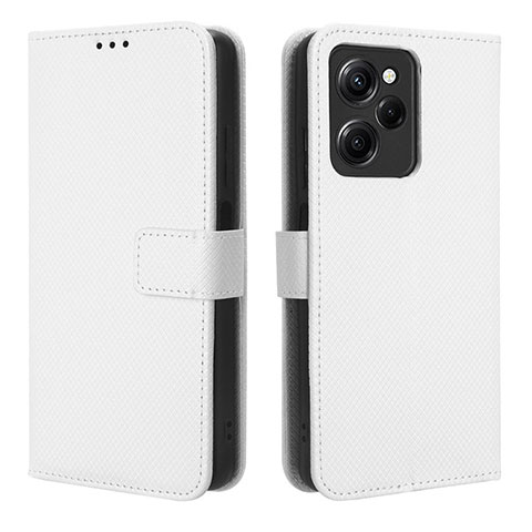 Handytasche Stand Schutzhülle Flip Leder Hülle BY1 für Xiaomi Poco X5 Pro 5G Weiß
