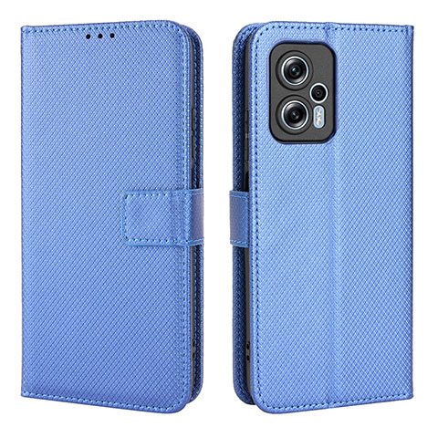 Handytasche Stand Schutzhülle Flip Leder Hülle BY1 für Xiaomi Redmi K50i 5G Blau