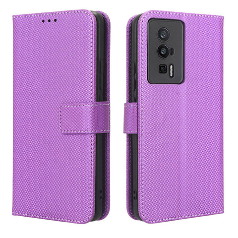 Handytasche Stand Schutzhülle Flip Leder Hülle BY1 für Xiaomi Redmi K60 5G Violett