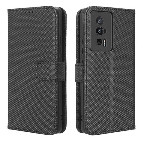 Handytasche Stand Schutzhülle Flip Leder Hülle BY1 für Xiaomi Redmi K60 Pro 5G Schwarz