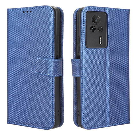 Handytasche Stand Schutzhülle Flip Leder Hülle BY1 für Xiaomi Redmi K60E 5G Blau