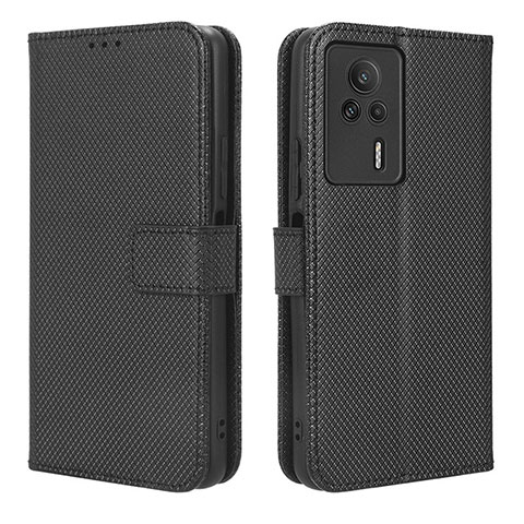 Handytasche Stand Schutzhülle Flip Leder Hülle BY1 für Xiaomi Redmi K60E 5G Schwarz