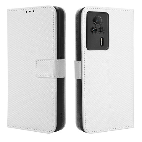 Handytasche Stand Schutzhülle Flip Leder Hülle BY1 für Xiaomi Redmi K60E 5G Weiß