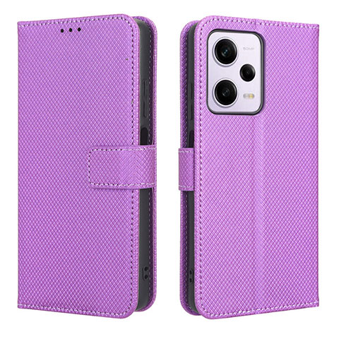 Handytasche Stand Schutzhülle Flip Leder Hülle BY1 für Xiaomi Redmi Note 12 Pro 5G Violett