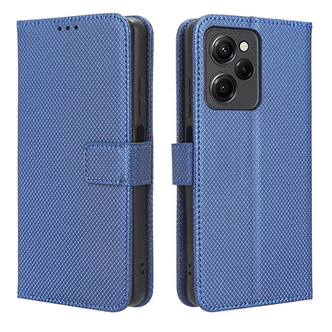 Handytasche Stand Schutzhülle Flip Leder Hülle BY1 für Xiaomi Redmi Note 12 Pro Speed 5G Blau
