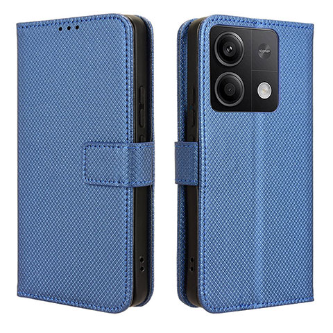 Handytasche Stand Schutzhülle Flip Leder Hülle BY1 für Xiaomi Redmi Note 13 5G Blau