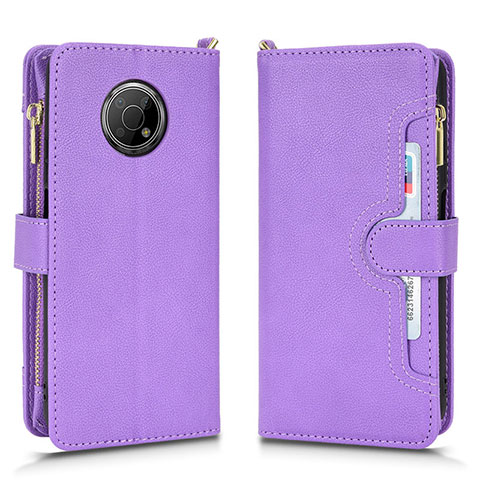 Handytasche Stand Schutzhülle Flip Leder Hülle BY2 für Nokia G300 5G Violett