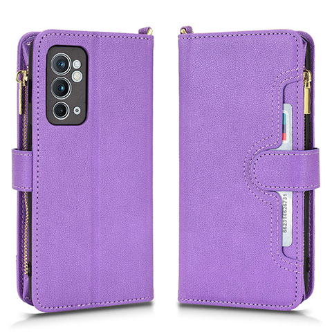 Handytasche Stand Schutzhülle Flip Leder Hülle BY2 für OnePlus 9R 5G Violett