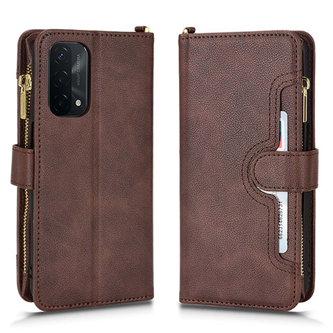 Handytasche Stand Schutzhülle Flip Leder Hülle BY2 für Oppo A74 5G Braun