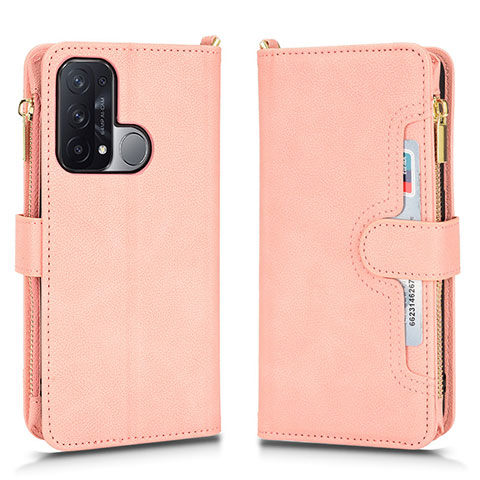 Handytasche Stand Schutzhülle Flip Leder Hülle BY2 für Oppo Reno5 A Rosegold