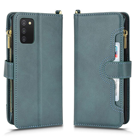 Handytasche Stand Schutzhülle Flip Leder Hülle BY2 für Samsung Galaxy A03s Grün