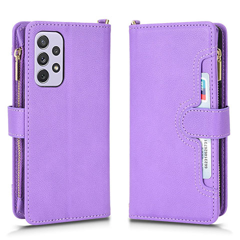 Handytasche Stand Schutzhülle Flip Leder Hülle BY2 für Samsung Galaxy A53 5G Violett